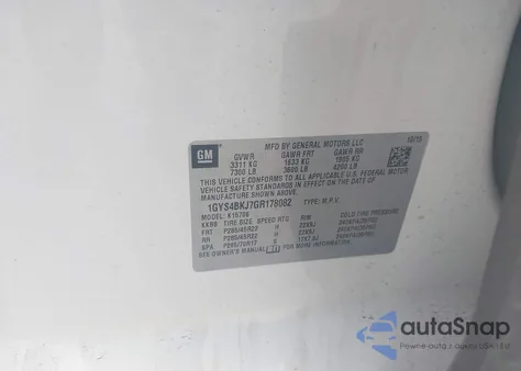 2016 Cadillac Escalade Luxury Collection z USA, uszkodzony, nr VIN 1GYS4BKJ7GR178082